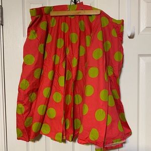 Polka dot full skirt